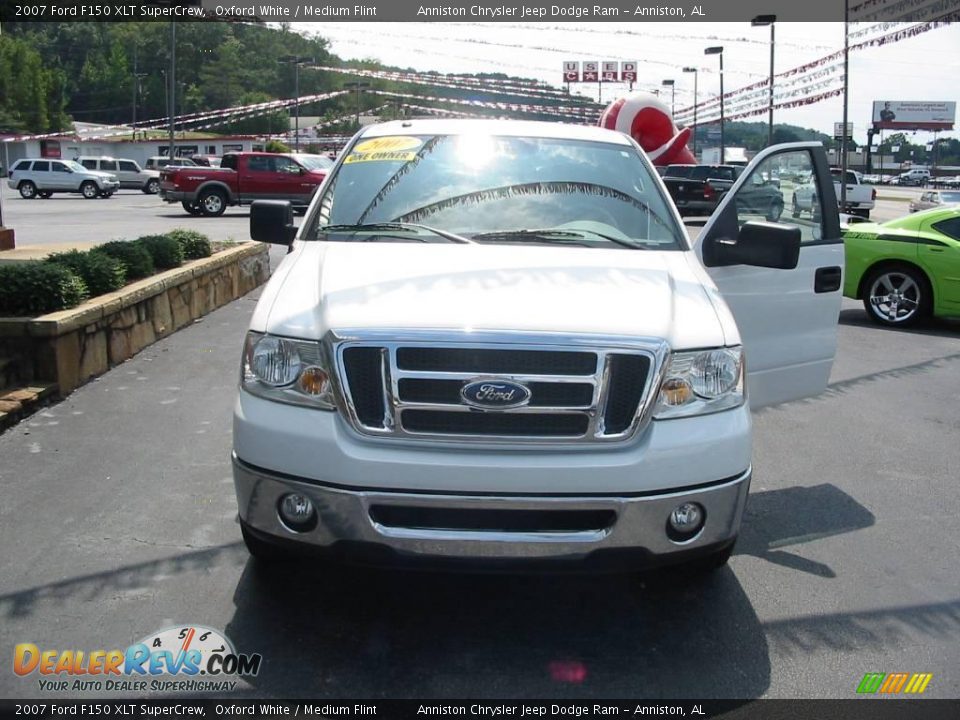 2007 Ford F150 XLT SuperCrew Oxford White / Medium Flint Photo #3