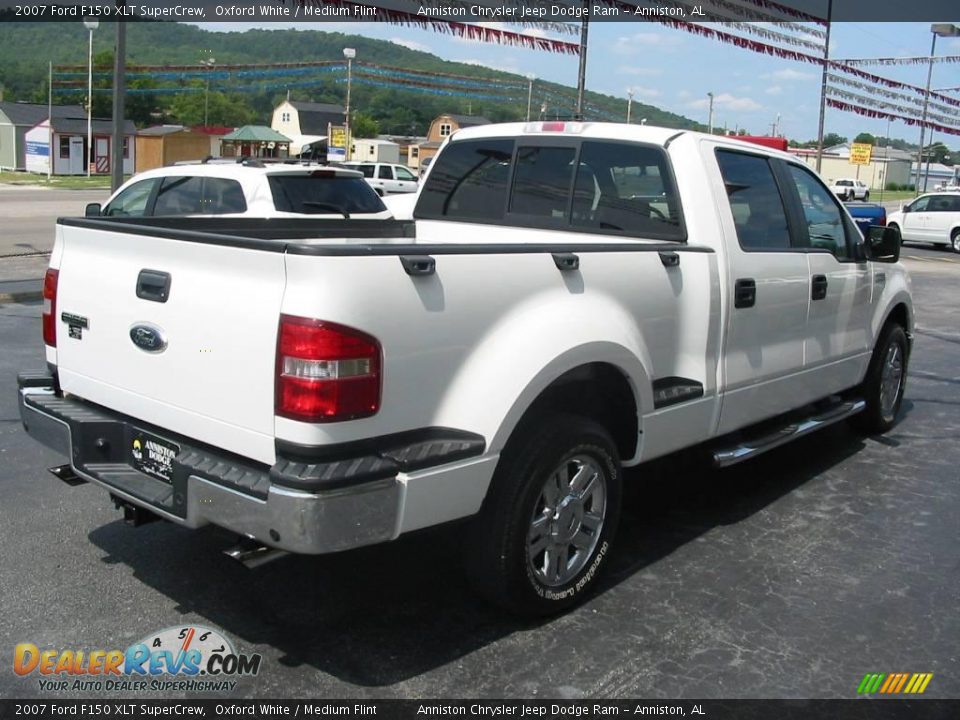2007 Ford F150 XLT SuperCrew Oxford White / Medium Flint Photo #8