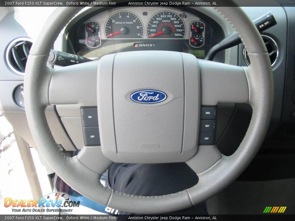 2007 Ford F150 XLT SuperCrew Oxford White / Medium Flint Photo #14