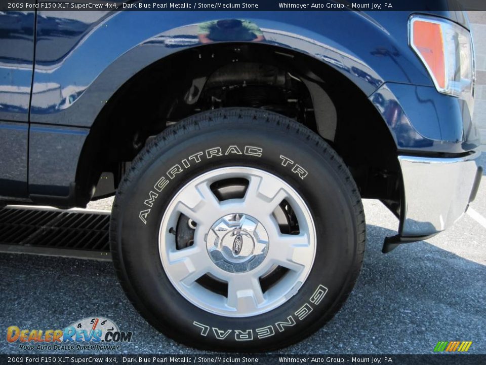 2009 Ford F150 XLT SuperCrew 4x4 Dark Blue Pearl Metallic / Stone/Medium Stone Photo #4