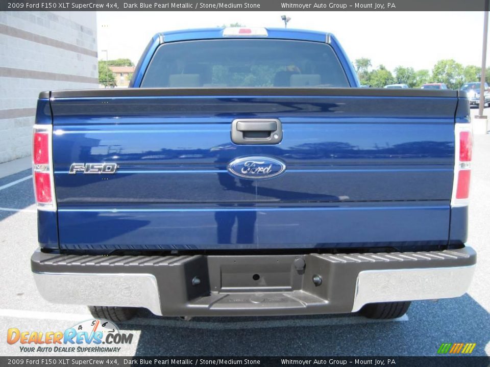2009 Ford F150 XLT SuperCrew 4x4 Dark Blue Pearl Metallic / Stone/Medium Stone Photo #5