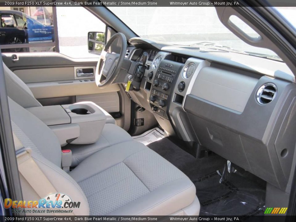 2009 Ford F150 XLT SuperCrew 4x4 Dark Blue Pearl Metallic / Stone/Medium Stone Photo #6