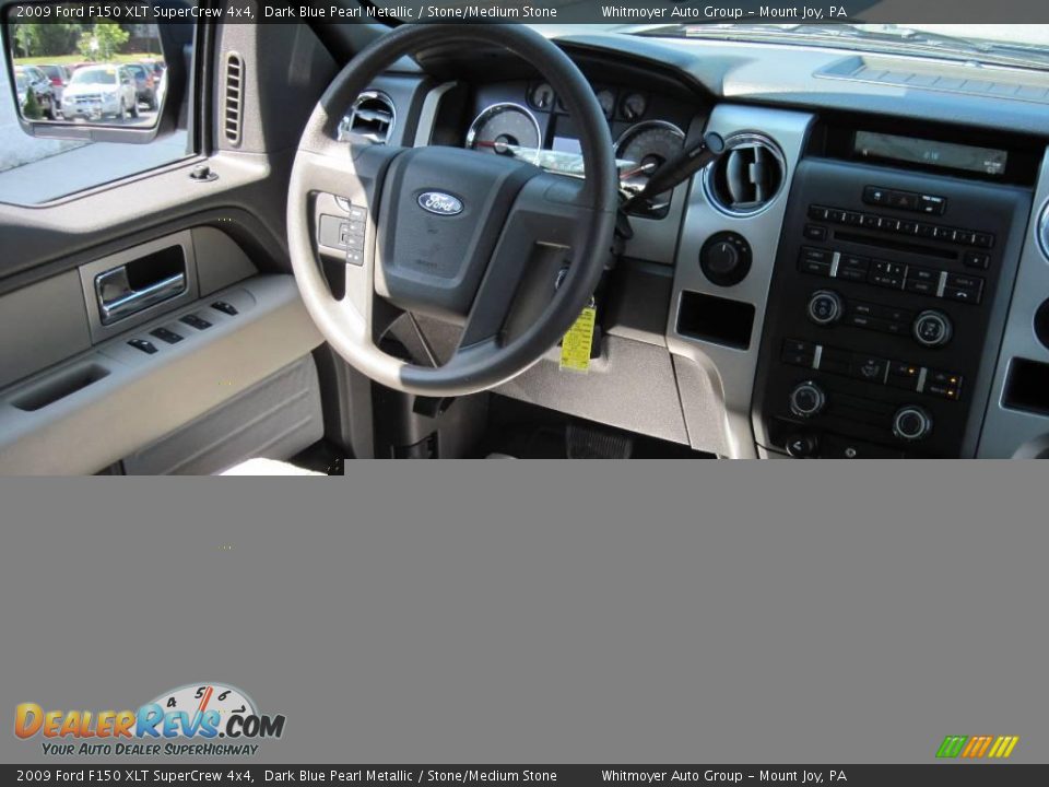 2009 Ford F150 XLT SuperCrew 4x4 Dark Blue Pearl Metallic / Stone/Medium Stone Photo #8