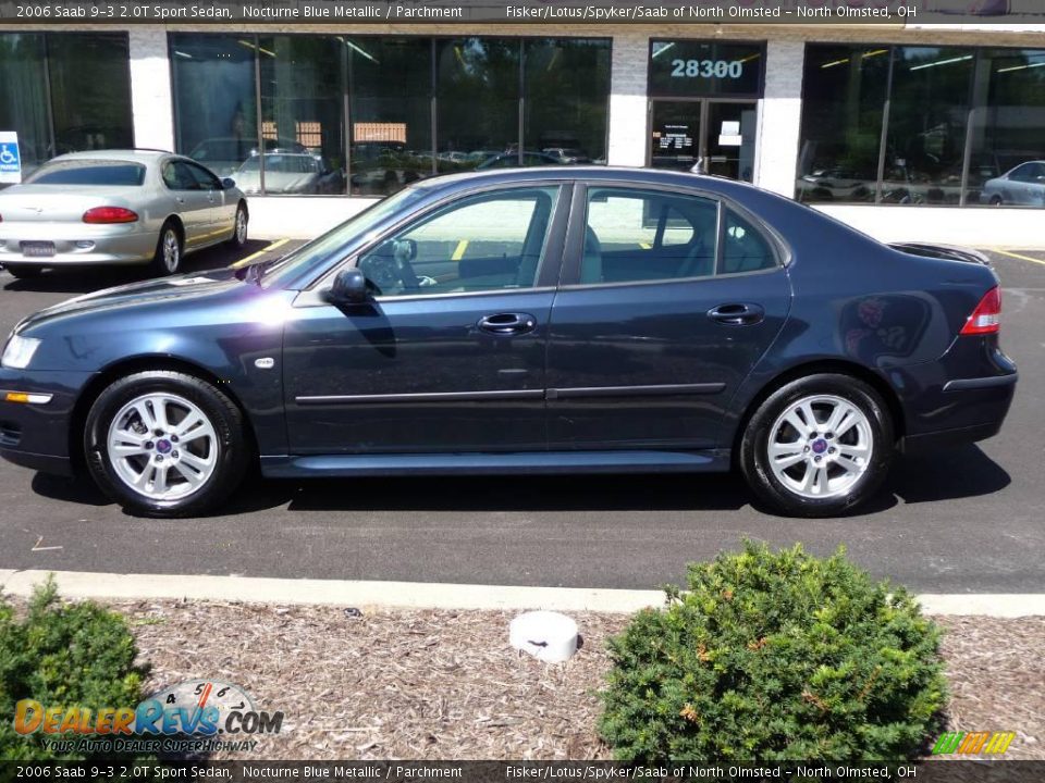 2006 Saab 9-3 2.0T Sport Sedan Nocturne Blue Metallic / Parchment Photo #1