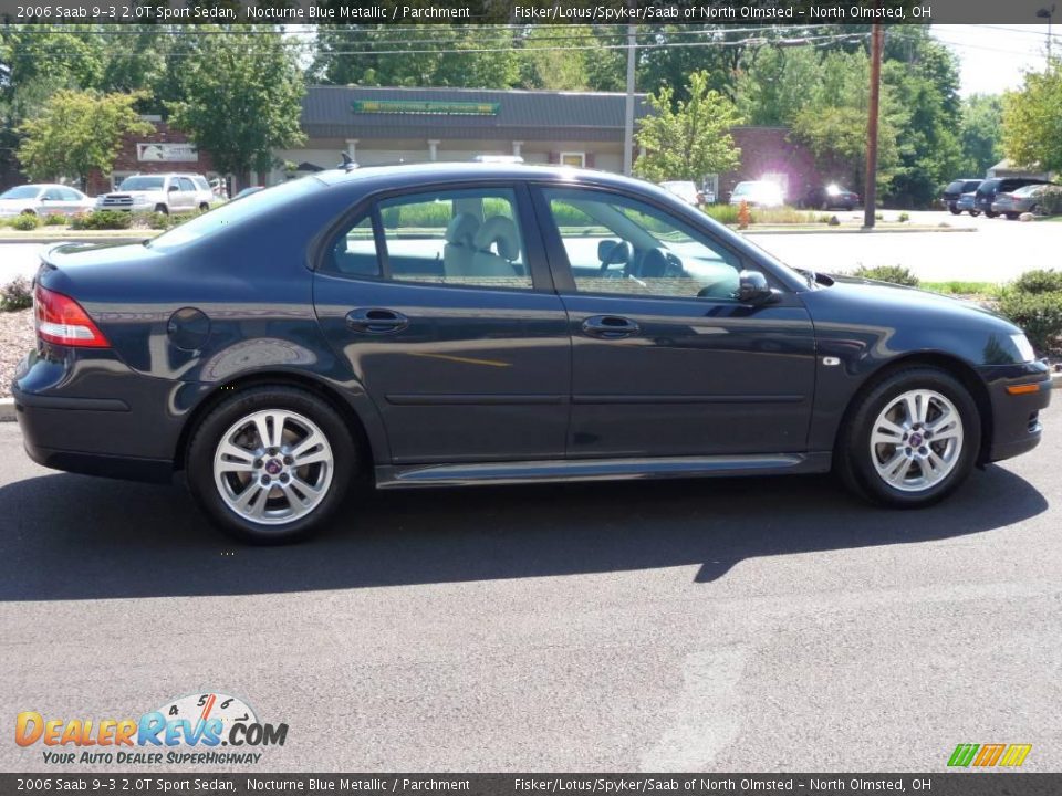 2006 Saab 9-3 2.0T Sport Sedan Nocturne Blue Metallic / Parchment Photo #6