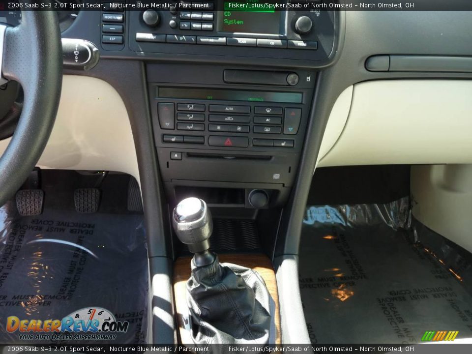 2006 Saab 9-3 2.0T Sport Sedan Nocturne Blue Metallic / Parchment Photo #16