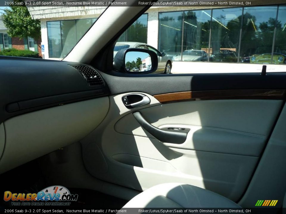 2006 Saab 9-3 2.0T Sport Sedan Nocturne Blue Metallic / Parchment Photo #19