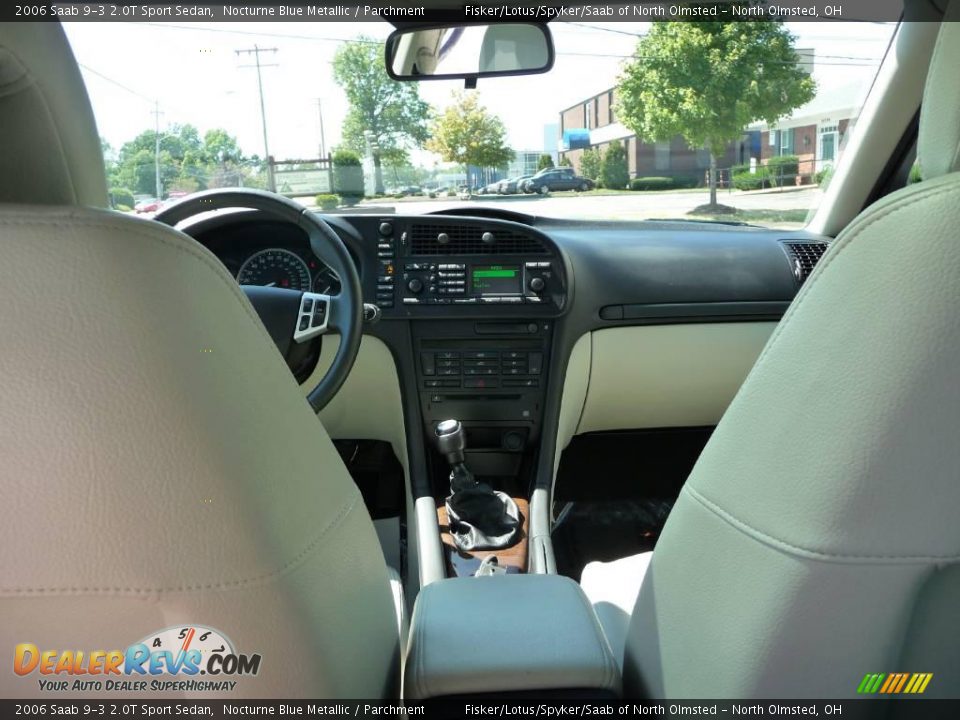 2006 Saab 9-3 2.0T Sport Sedan Nocturne Blue Metallic / Parchment Photo #23