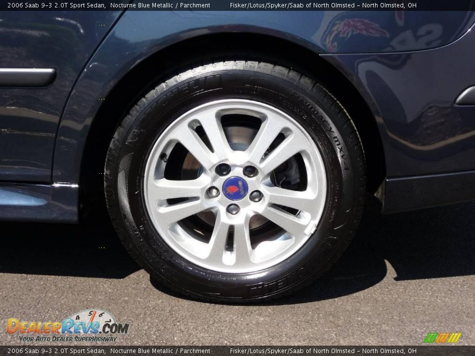 2006 Saab 9-3 2.0T Sport Sedan Nocturne Blue Metallic / Parchment Photo #25