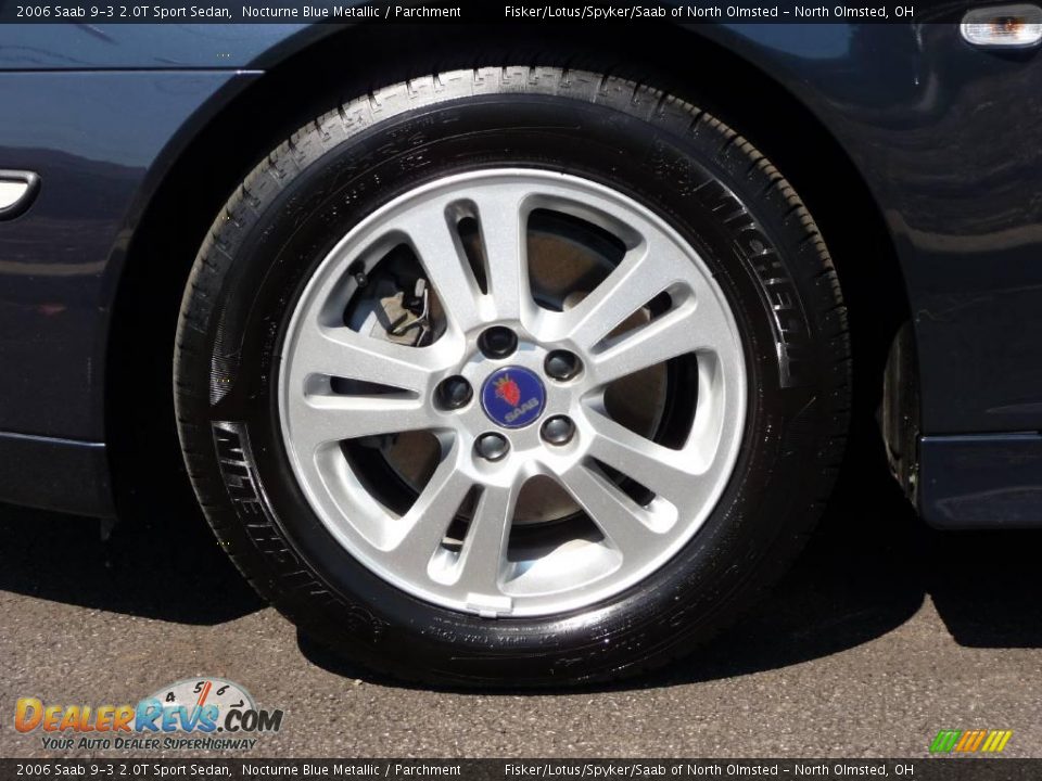 2006 Saab 9-3 2.0T Sport Sedan Nocturne Blue Metallic / Parchment Photo #26