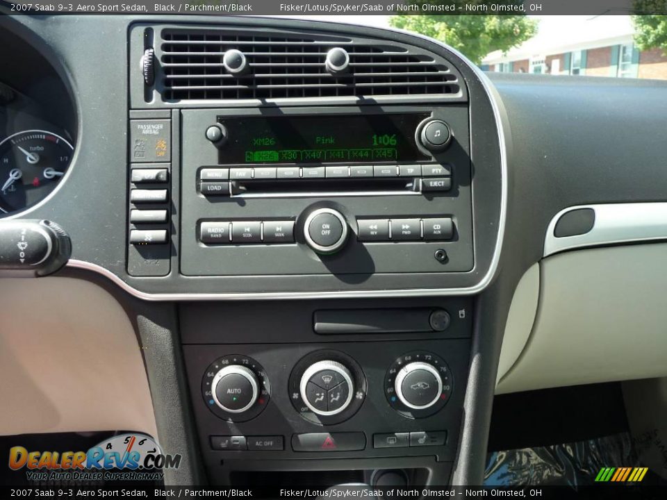2007 Saab 9-3 Aero Sport Sedan Black / Parchment/Black Photo #14