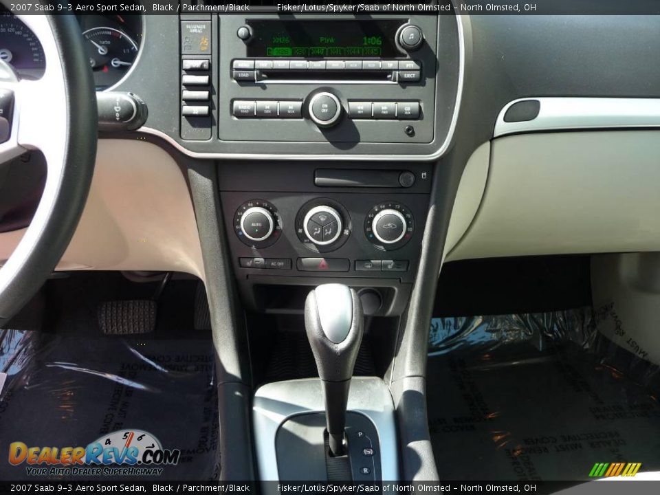 2007 Saab 9-3 Aero Sport Sedan Black / Parchment/Black Photo #15