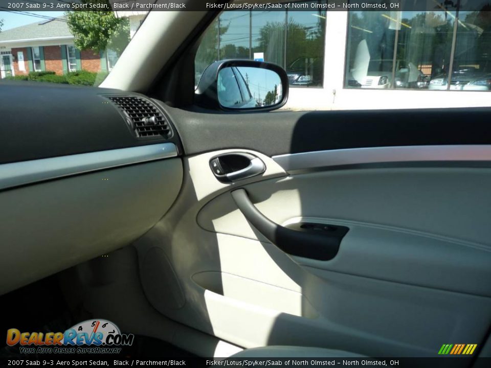 2007 Saab 9-3 Aero Sport Sedan Black / Parchment/Black Photo #16