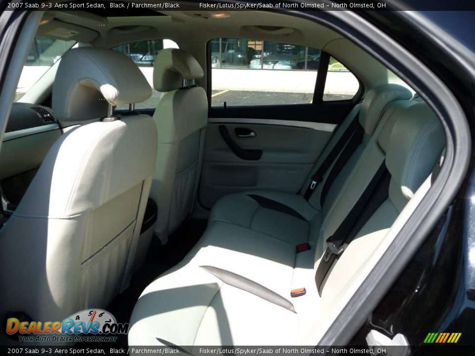 2007 Saab 9-3 Aero Sport Sedan Black / Parchment/Black Photo #17