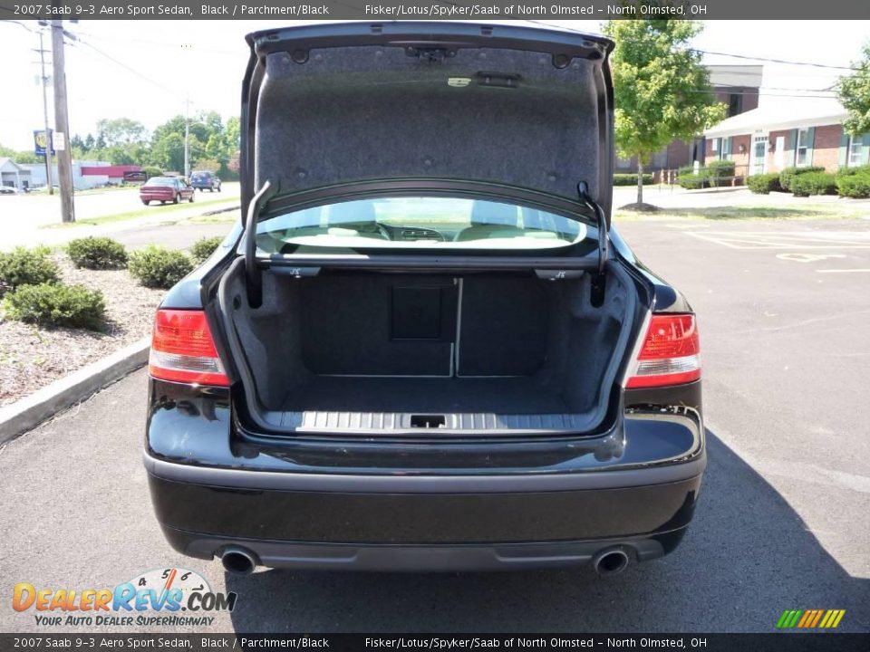2007 Saab 9-3 Aero Sport Sedan Black / Parchment/Black Photo #20