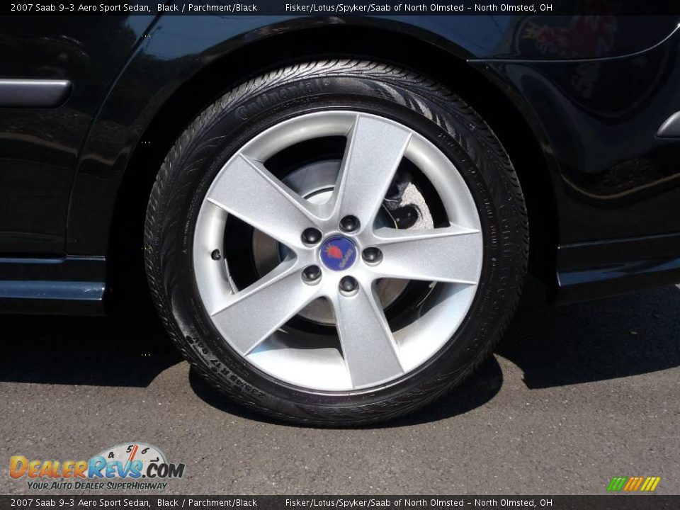 2007 Saab 9-3 Aero Sport Sedan Black / Parchment/Black Photo #21