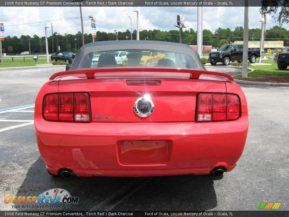 2006 Ford Mustang GT Premium Convertible Torch Red / Dark Charcoal Photo #4