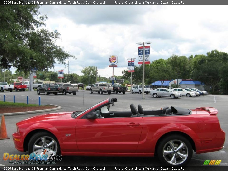 2006 Ford Mustang GT Premium Convertible Torch Red / Dark Charcoal Photo #13