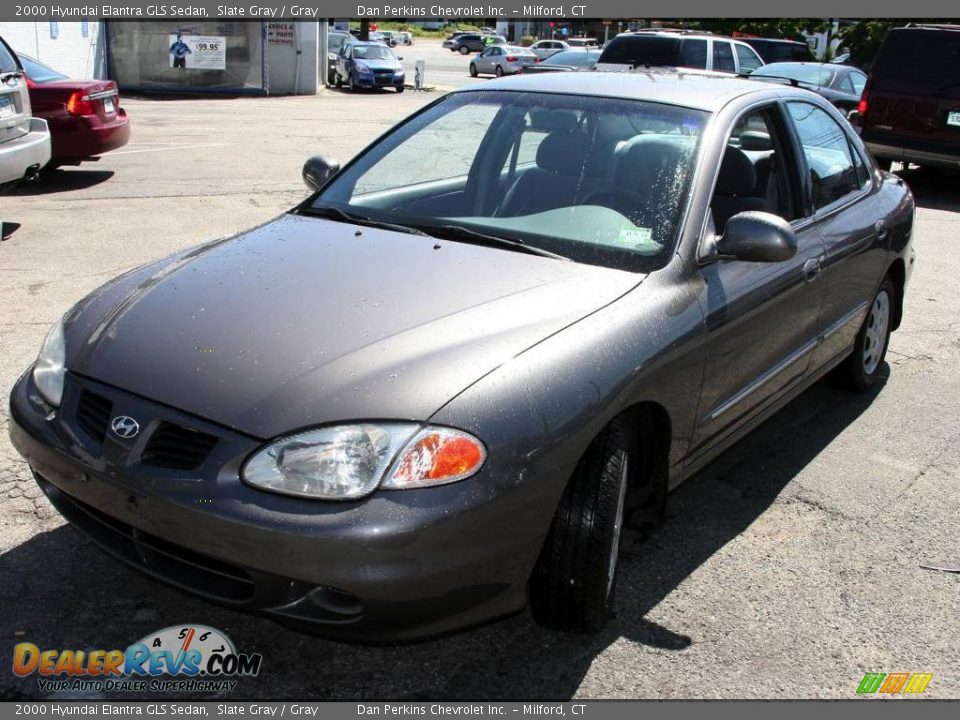 2000 Hyundai Elantra GLS Sedan Slate Gray / Gray Photo #1