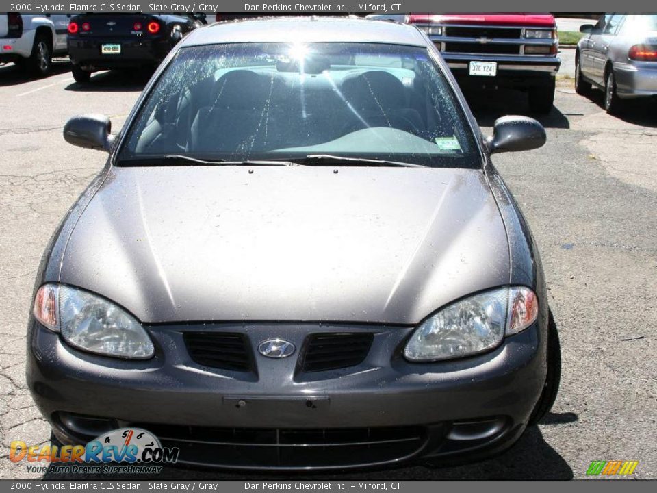 2000 Hyundai Elantra GLS Sedan Slate Gray / Gray Photo #2