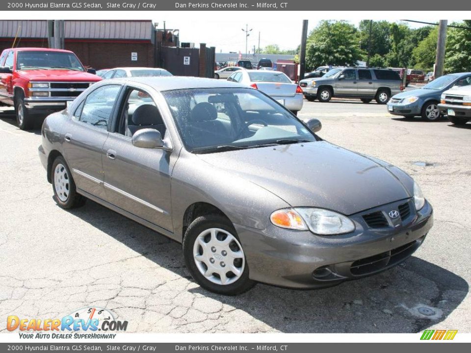 2000 Hyundai Elantra GLS Sedan Slate Gray / Gray Photo #3