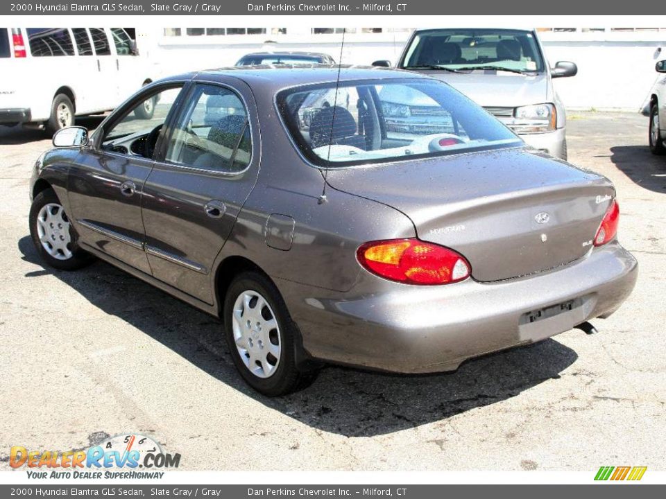 2000 Hyundai Elantra GLS Sedan Slate Gray / Gray Photo #6