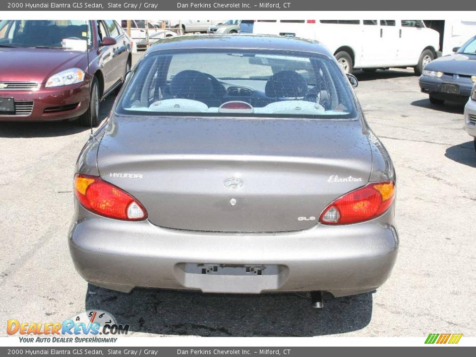 2000 Hyundai Elantra GLS Sedan Slate Gray / Gray Photo #7