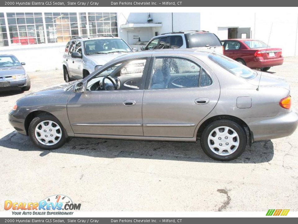 2000 Hyundai Elantra GLS Sedan Slate Gray / Gray Photo #8