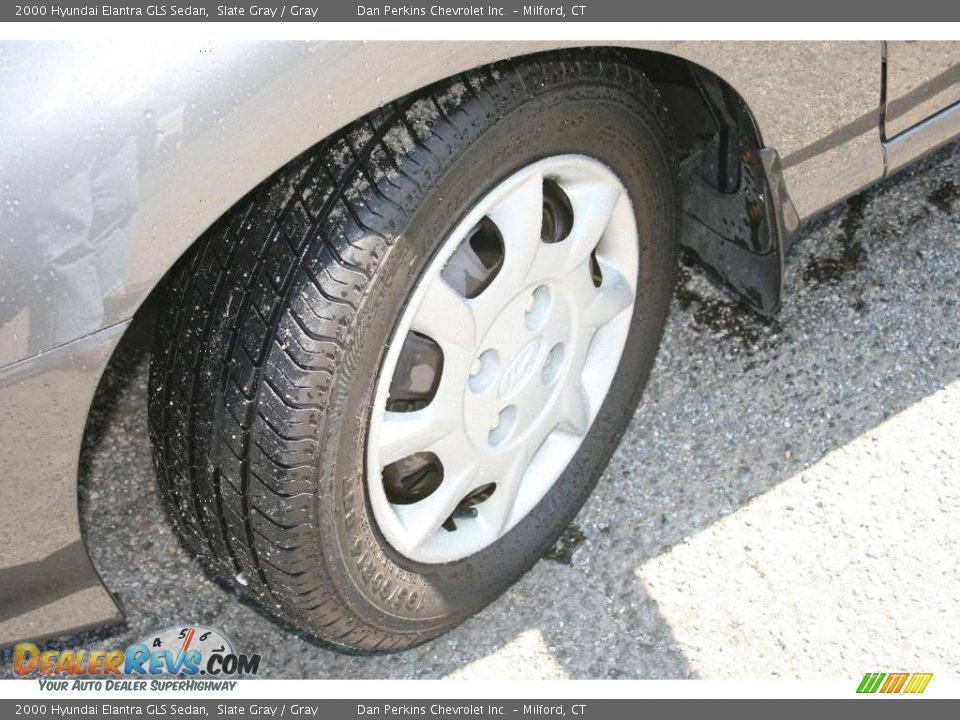 2000 Hyundai Elantra GLS Sedan Slate Gray / Gray Photo #10