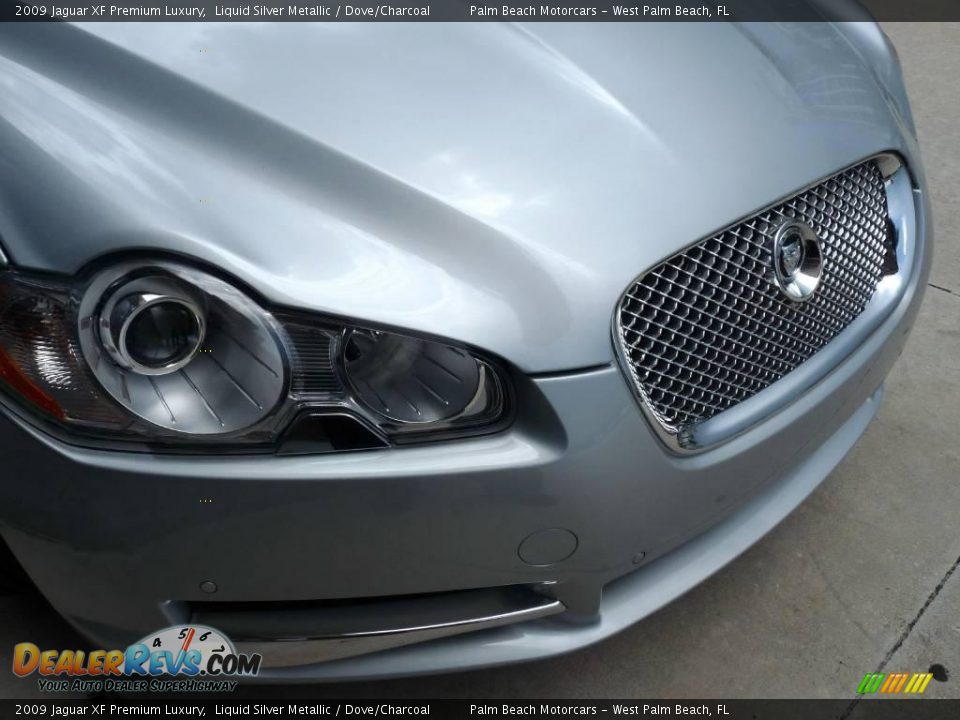 2009 Jaguar XF Premium Luxury Liquid Silver Metallic / Dove/Charcoal Photo #8