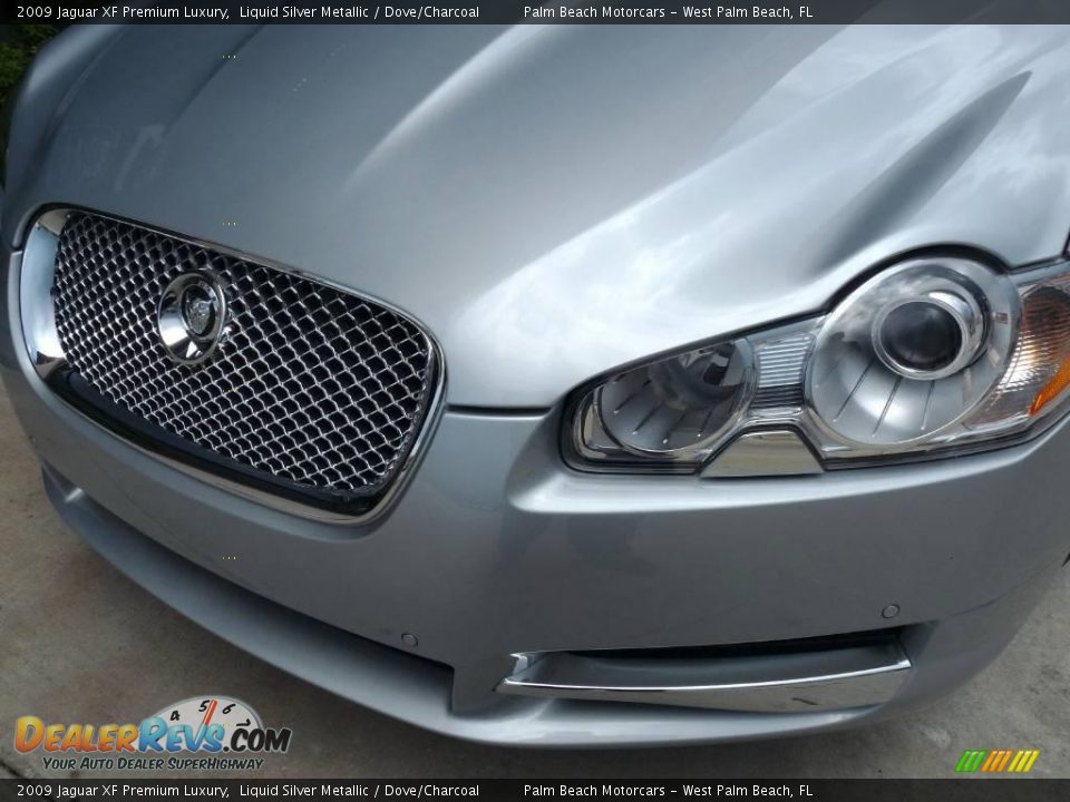 2009 Jaguar XF Premium Luxury Liquid Silver Metallic / Dove/Charcoal Photo #9