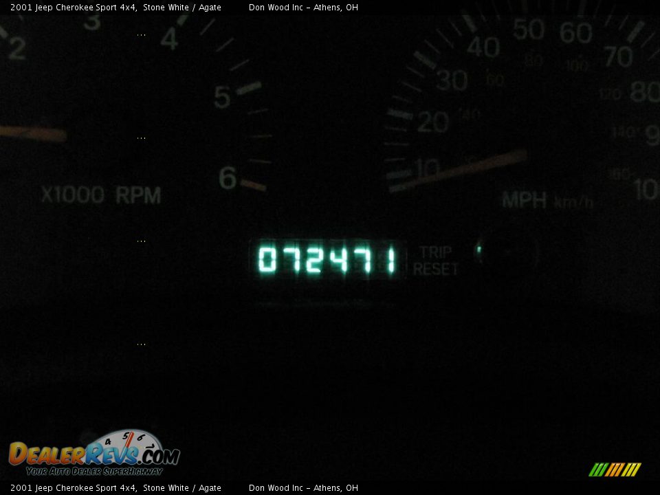 2001 Jeep Cherokee Sport 4x4 Stone White / Agate Photo #14