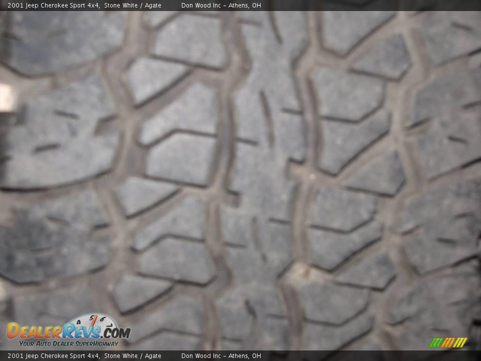 2001 Jeep Cherokee Sport 4x4 Stone White / Agate Photo #18