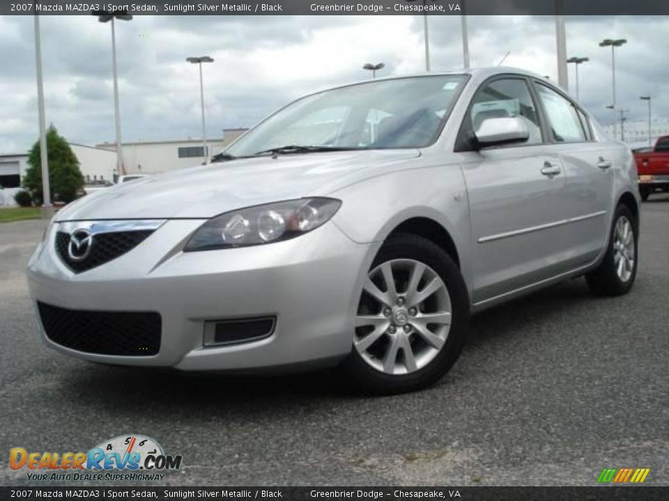 2007 Mazda MAZDA3 i Sport Sedan Sunlight Silver Metallic / Black Photo #1