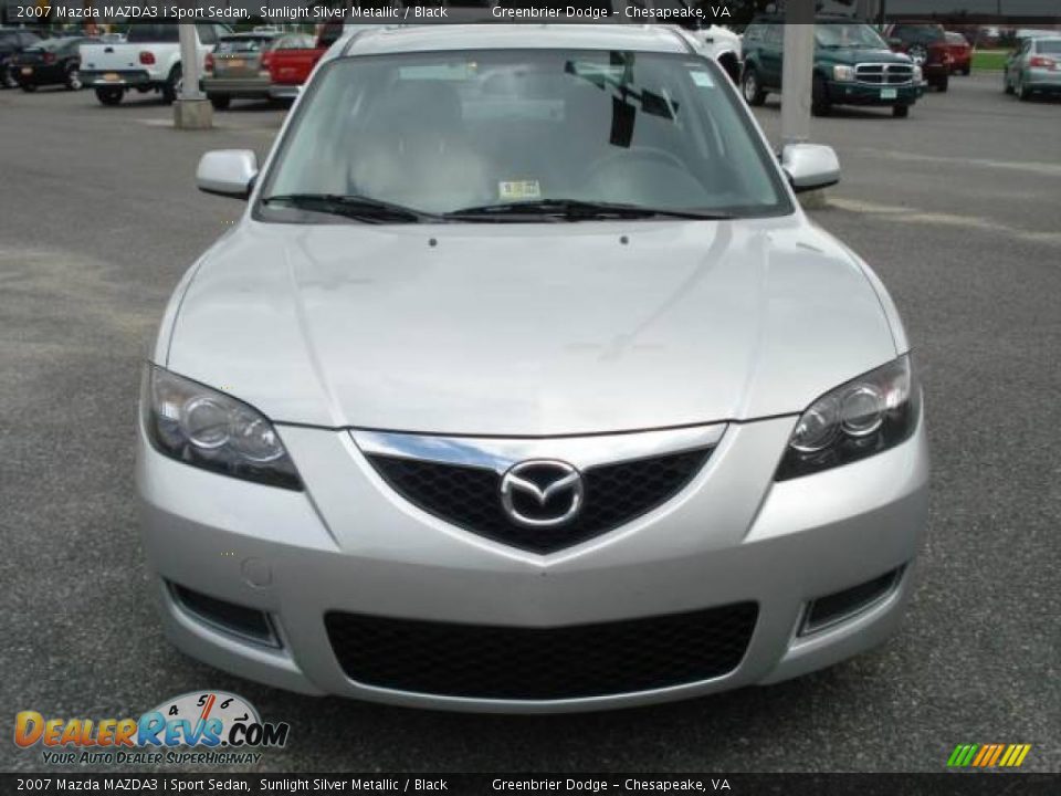 2007 Mazda MAZDA3 i Sport Sedan Sunlight Silver Metallic / Black Photo #8