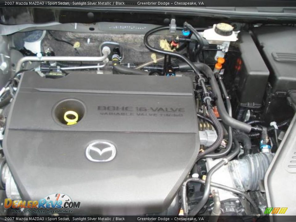 2007 Mazda MAZDA3 i Sport Sedan Sunlight Silver Metallic / Black Photo #15