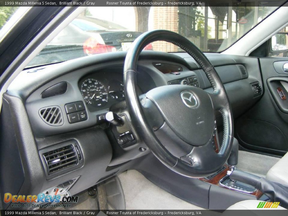 1999 Mazda Millenia S Sedan Brilliant Black / Gray Photo #5