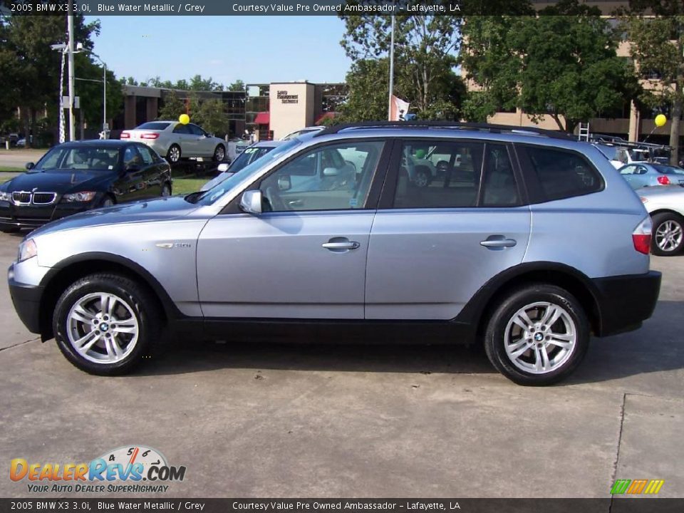 2005 BMW X3 3.0i Blue Water Metallic / Grey Photo #2