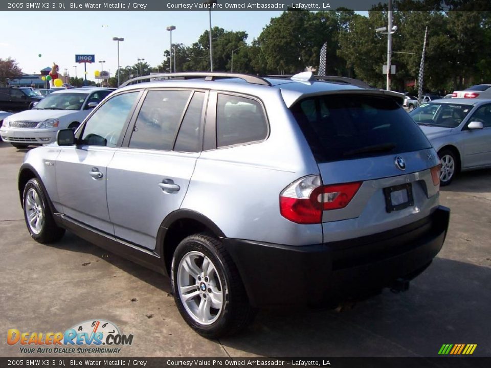 2005 BMW X3 3.0i Blue Water Metallic / Grey Photo #3
