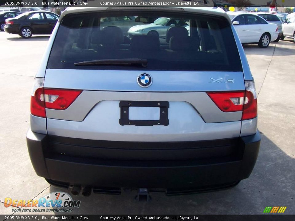 2005 BMW X3 3.0i Blue Water Metallic / Grey Photo #4