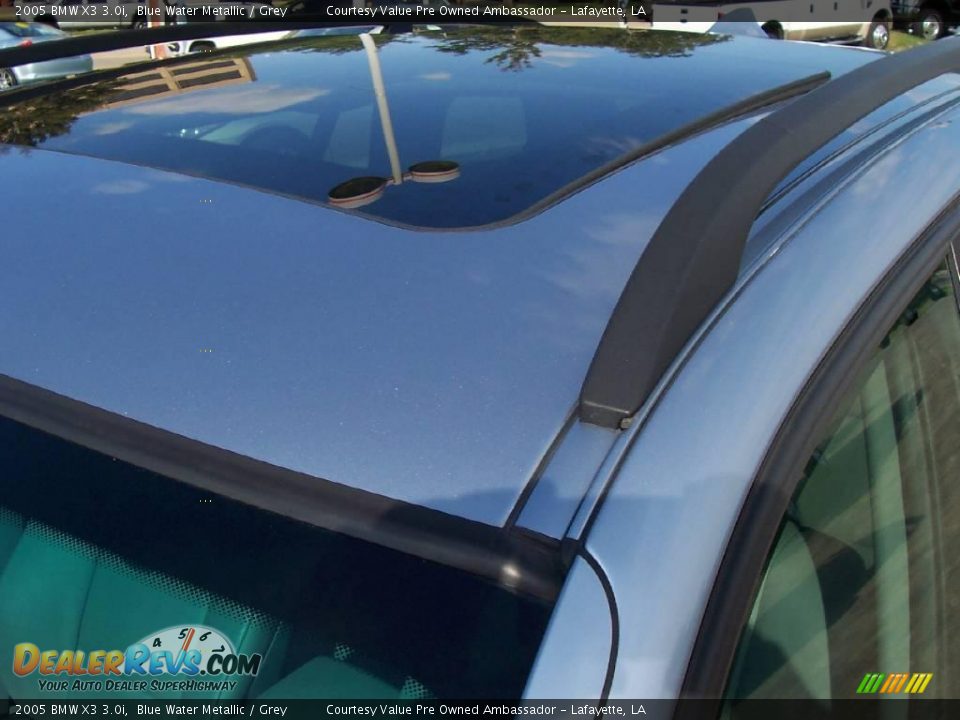 2005 BMW X3 3.0i Blue Water Metallic / Grey Photo #7