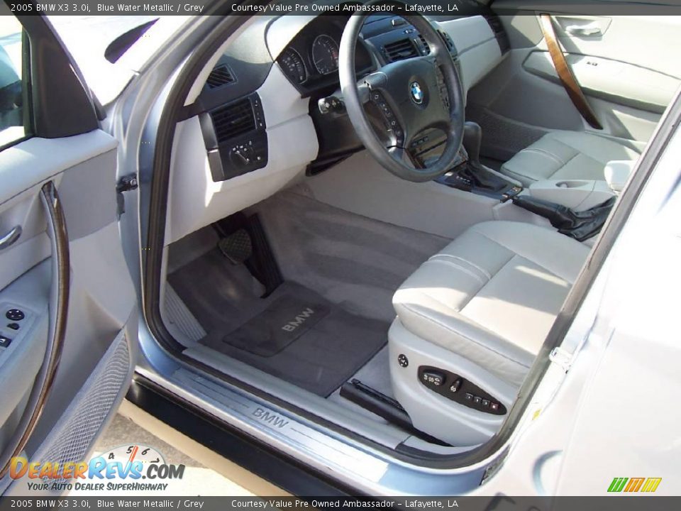 2005 BMW X3 3.0i Blue Water Metallic / Grey Photo #8