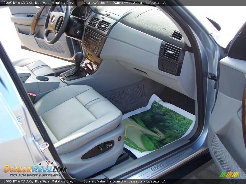 2005 BMW X3 3.0i Blue Water Metallic / Grey Photo #9