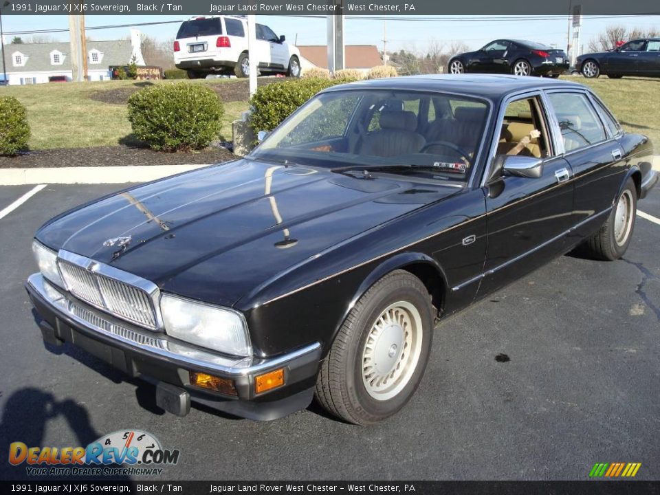 1991 Jaguar XJ XJ6 Sovereign Black / Tan Photo #1