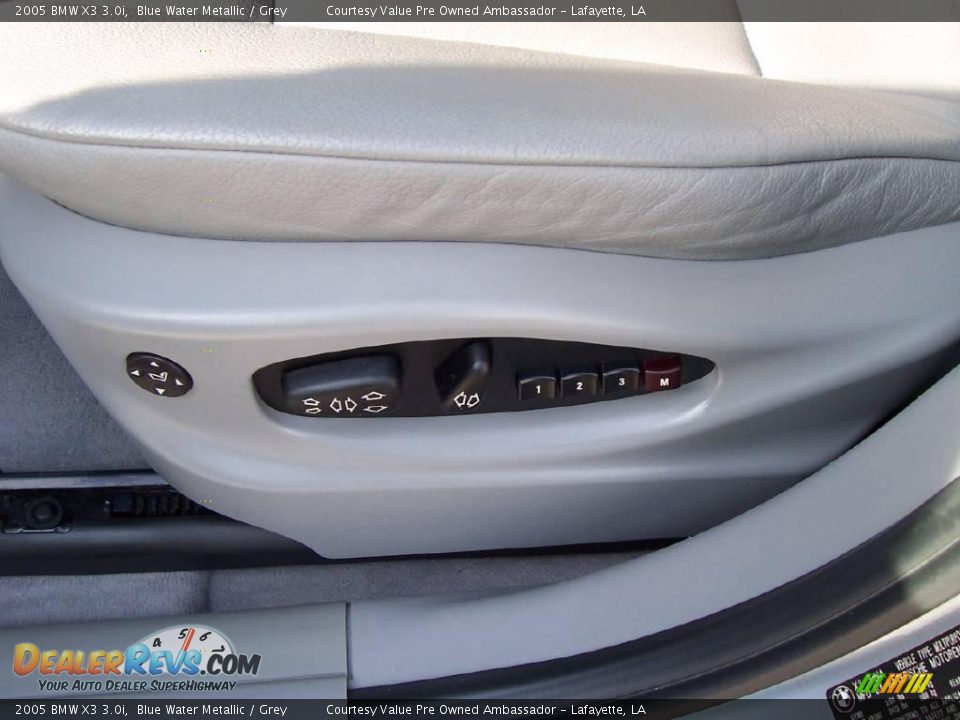 2005 BMW X3 3.0i Blue Water Metallic / Grey Photo #14