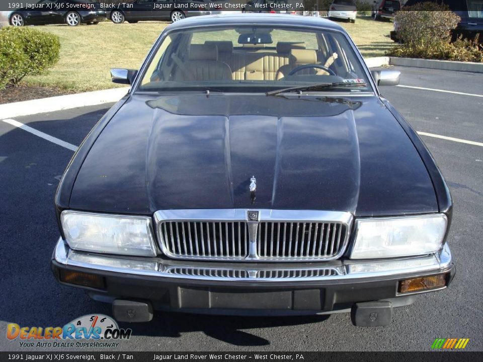 1991 Jaguar XJ XJ6 Sovereign Black / Tan Photo #3