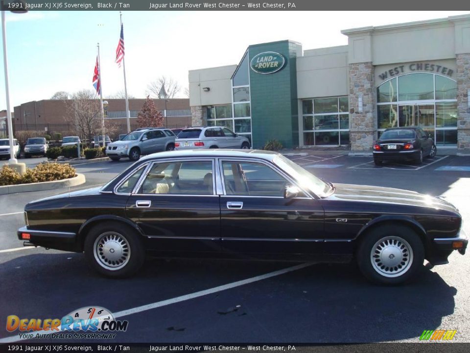 1991 Jaguar XJ XJ6 Sovereign Black / Tan Photo #5