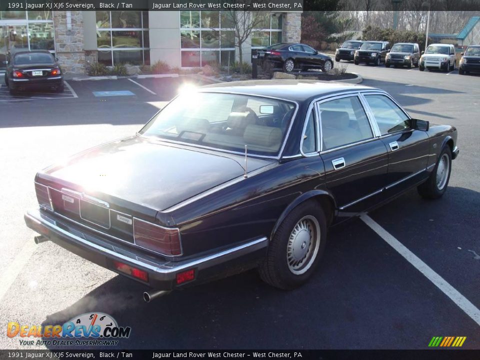 1991 Jaguar XJ XJ6 Sovereign Black / Tan Photo #6