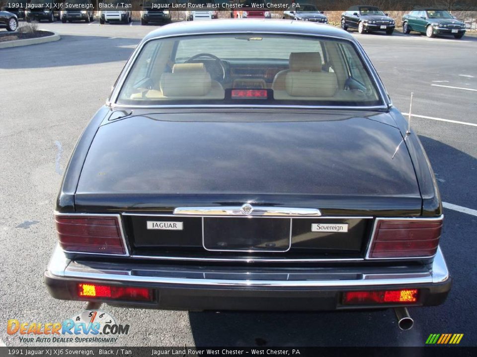 1991 Jaguar XJ XJ6 Sovereign Black / Tan Photo #7