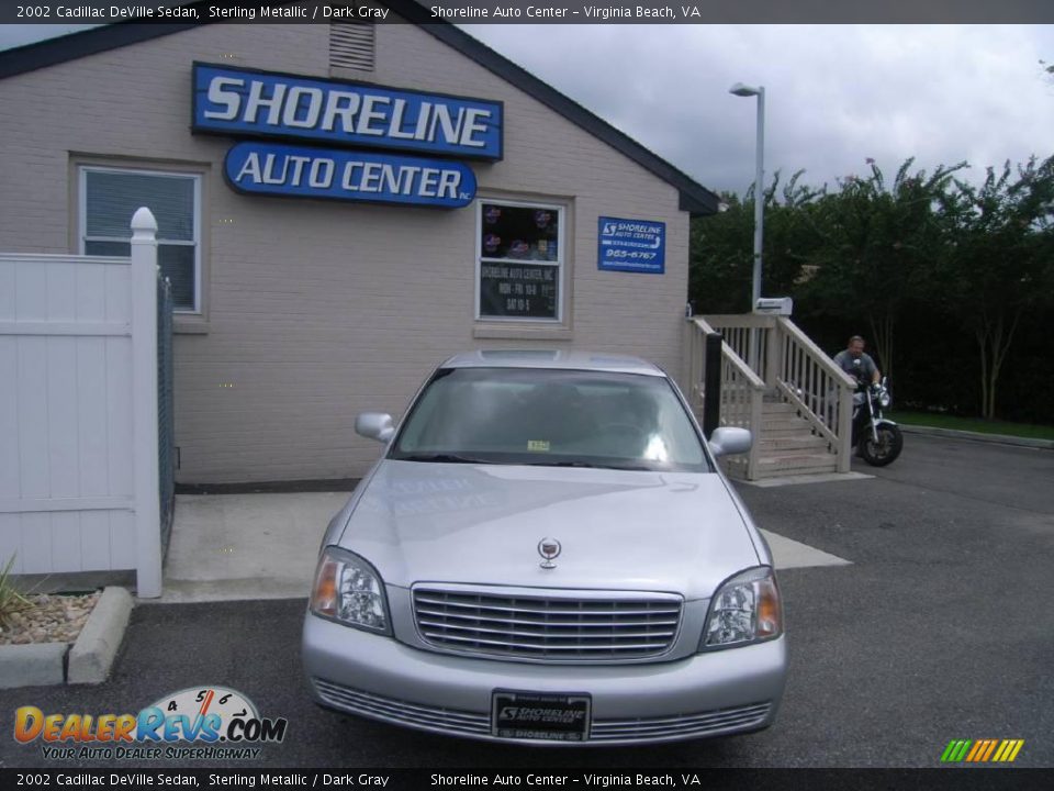 2002 Cadillac DeVille Sedan Sterling Metallic / Dark Gray Photo #1